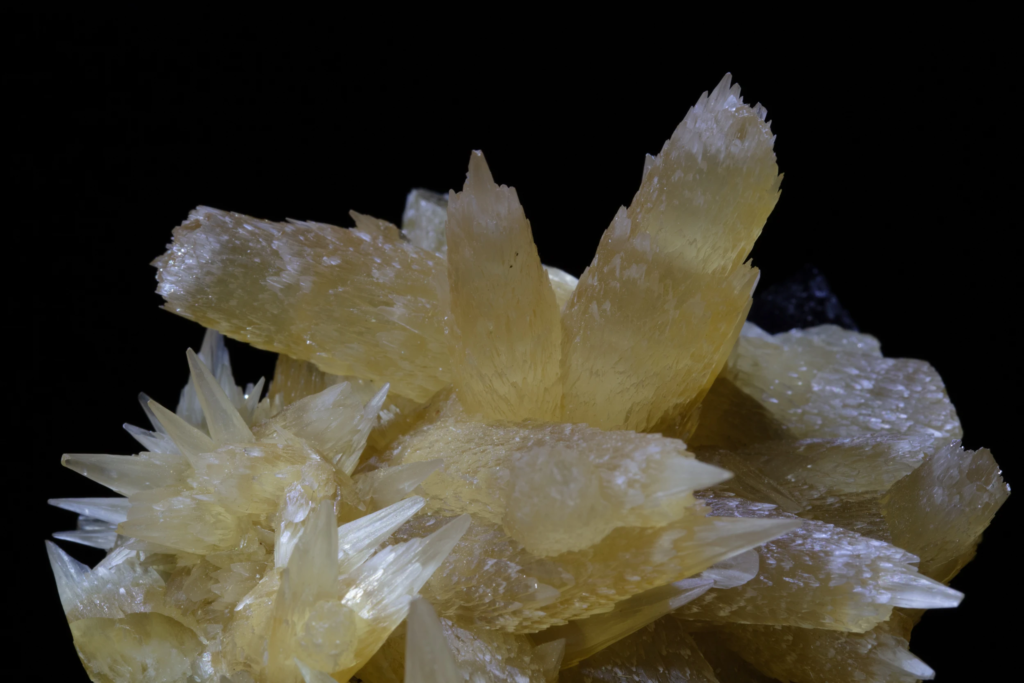 Calcite on Fluorite