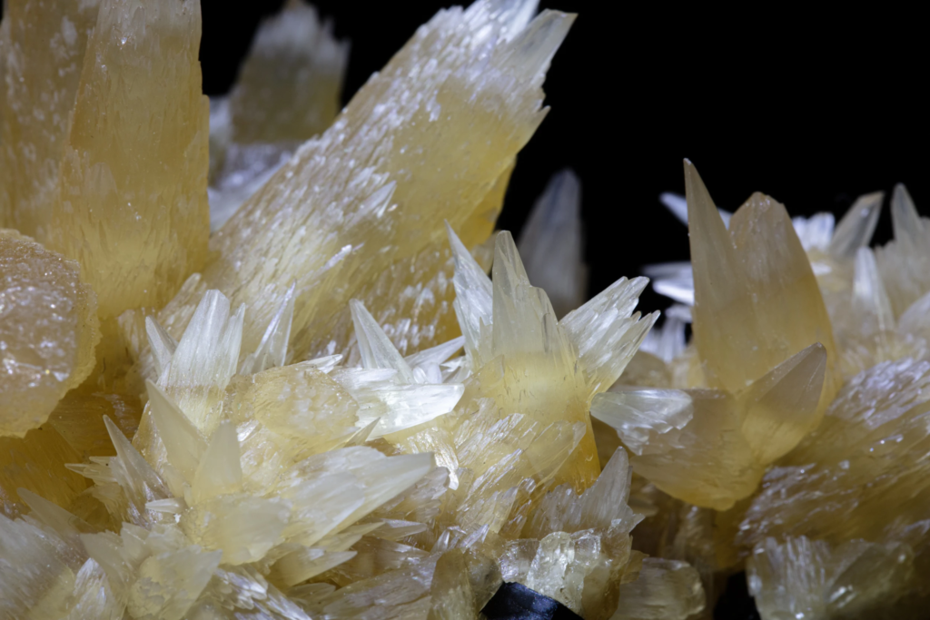 Calcite on Fluorite