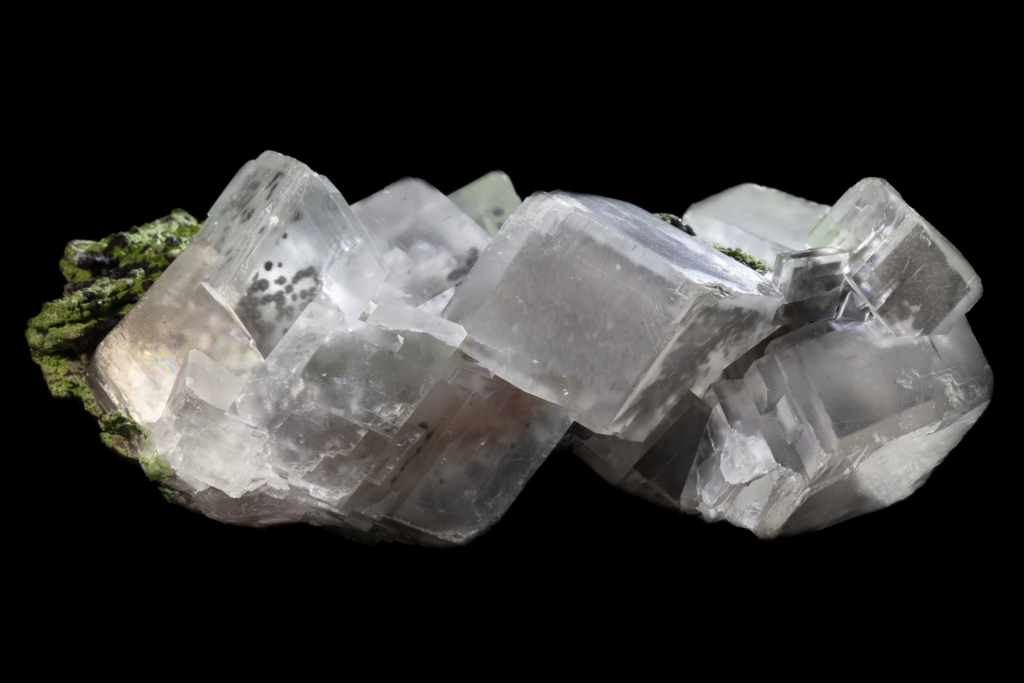 Calcite (“Phantom” Crystals) on Mottramite