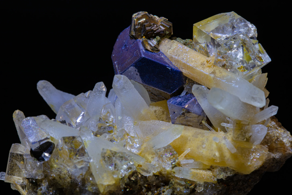 Fluorite “Ice Cubes”, Galena & Quartz