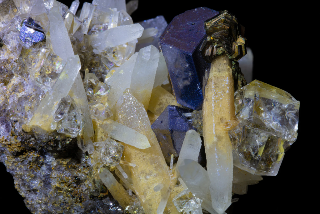 Fluorite “Ice Cubes”, Galena & Quartz