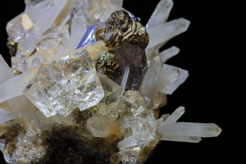 Fluorite “Ice Cubes”, Galena & Quartz