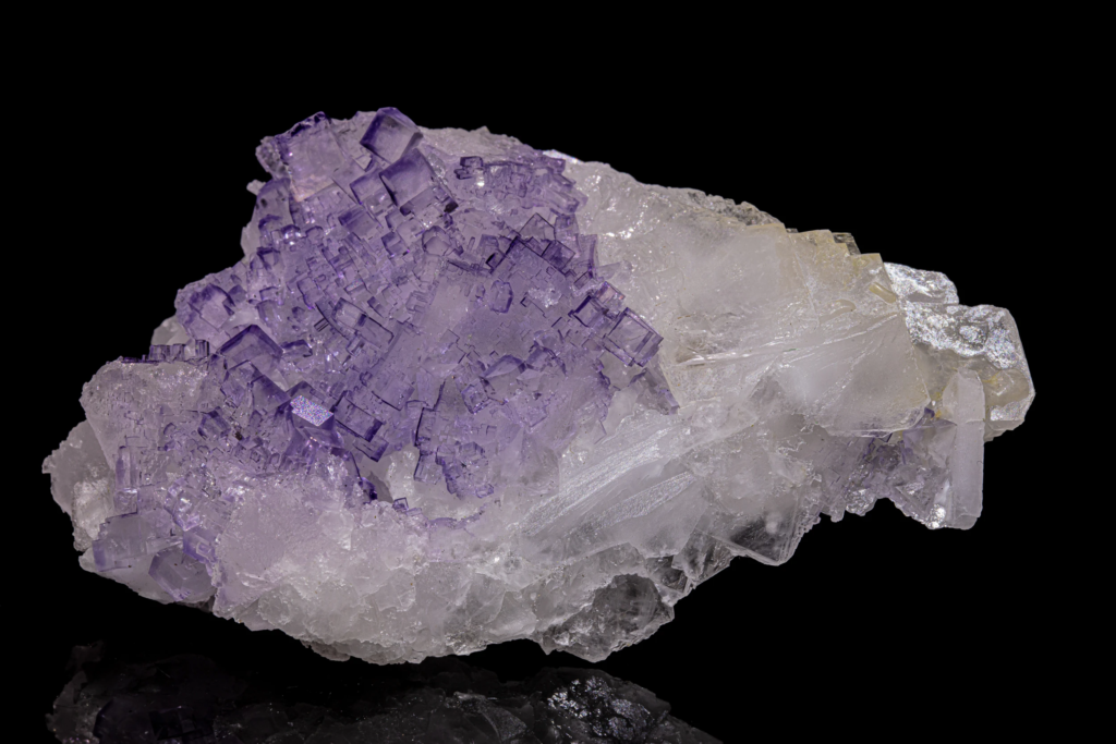 Fluorite on Celestine