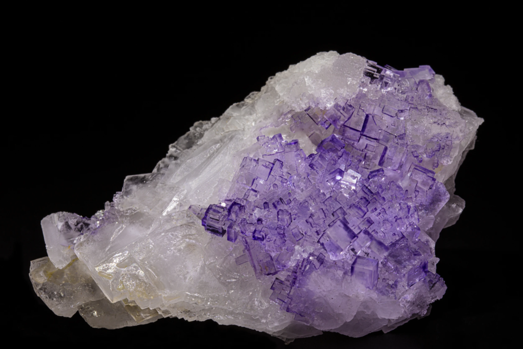 Fluorite on Celestine