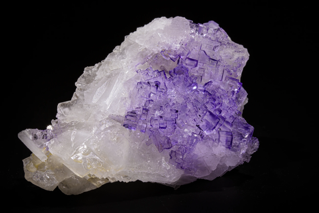 Fluorite on Celestine