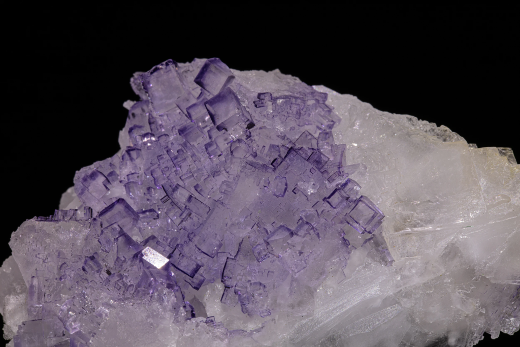Fluorite on Celestine