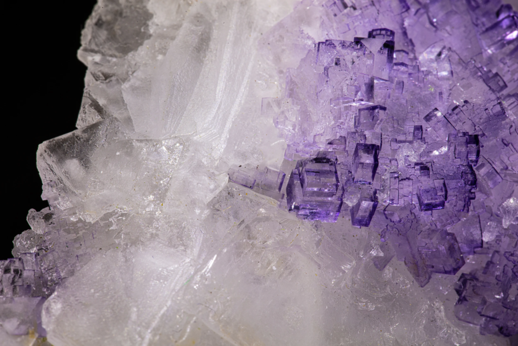 Fluorite on Celestine