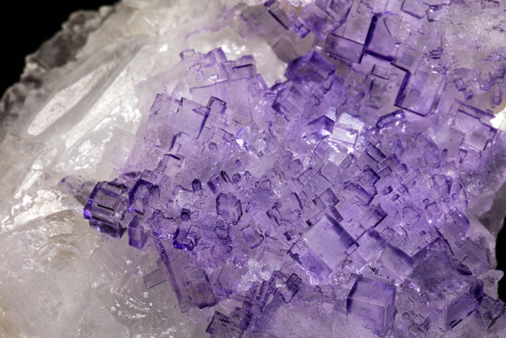 Fluorite on Celestine