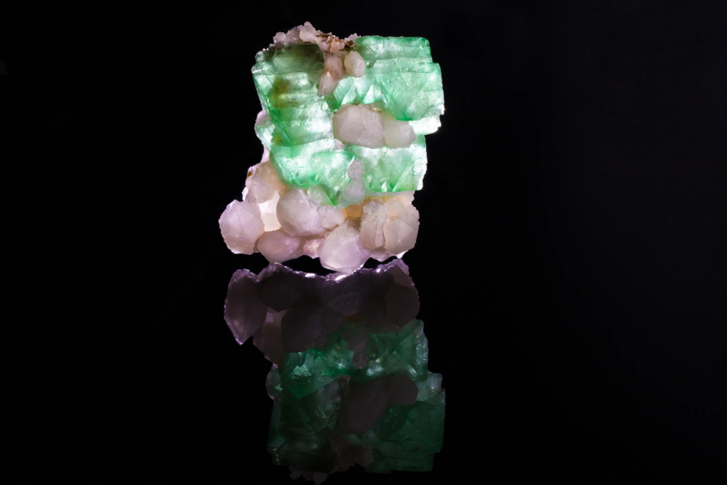 Fluorite on Quartz