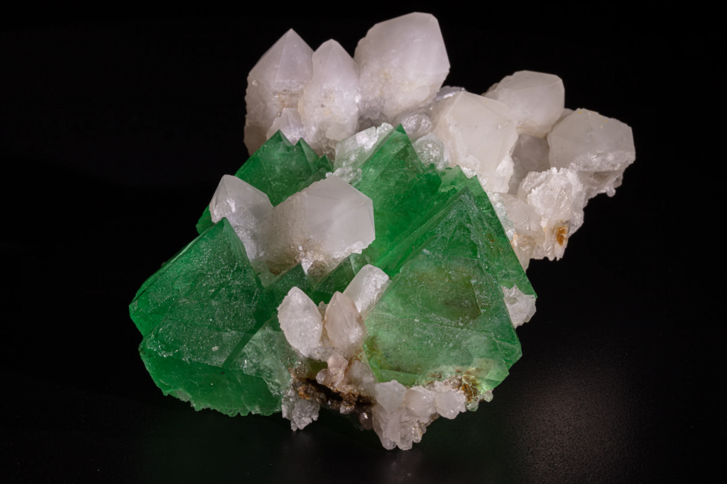 Fluorite on Quartz