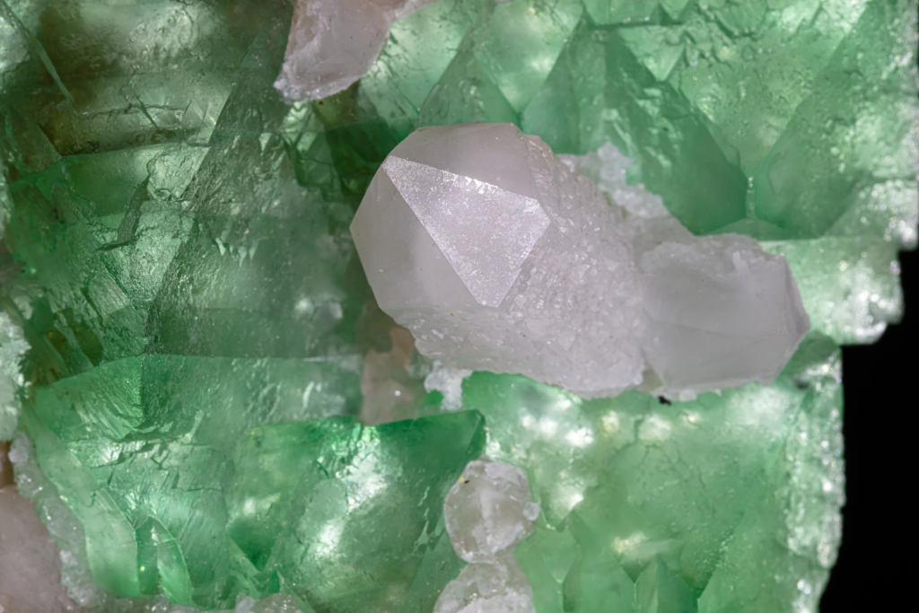 Fluorite on Quartz