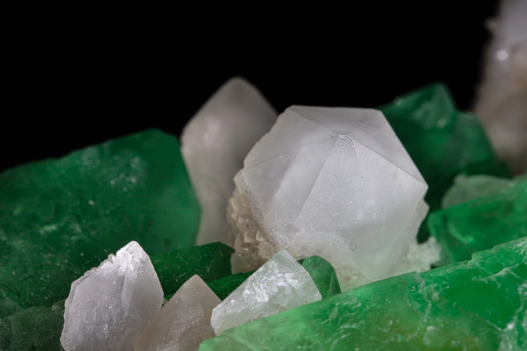 Fluorite on Quartz