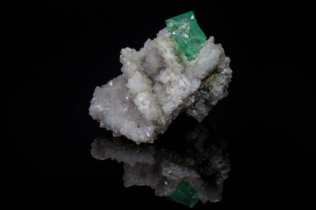 Fluorite on Quartz
