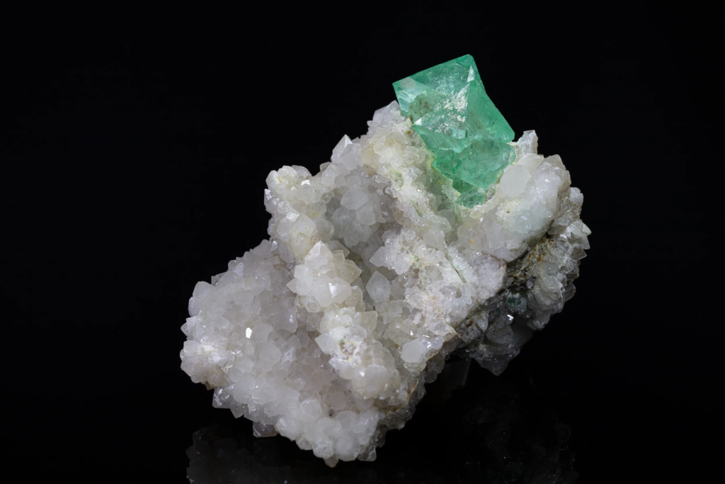 Fluorite on Quartz