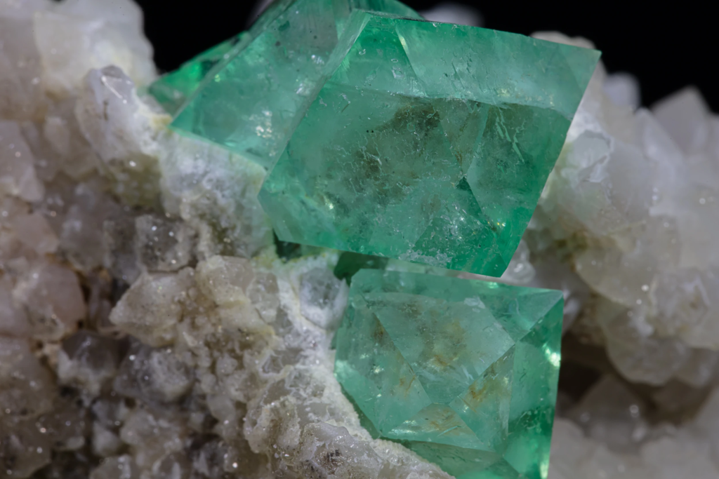 Fluorite on Quartz