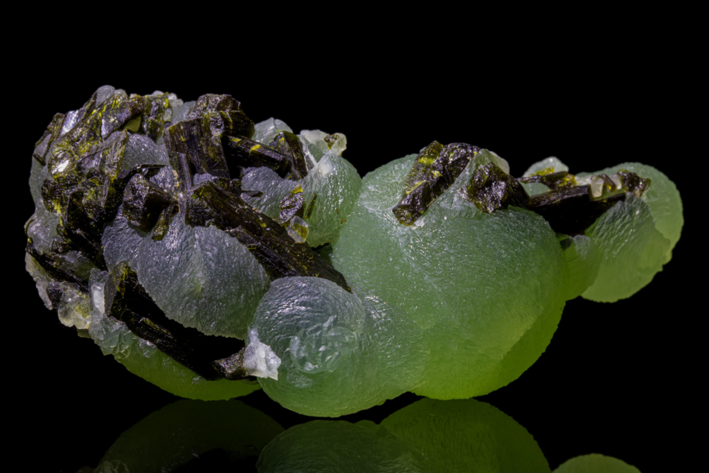 Prehnite on Epidote