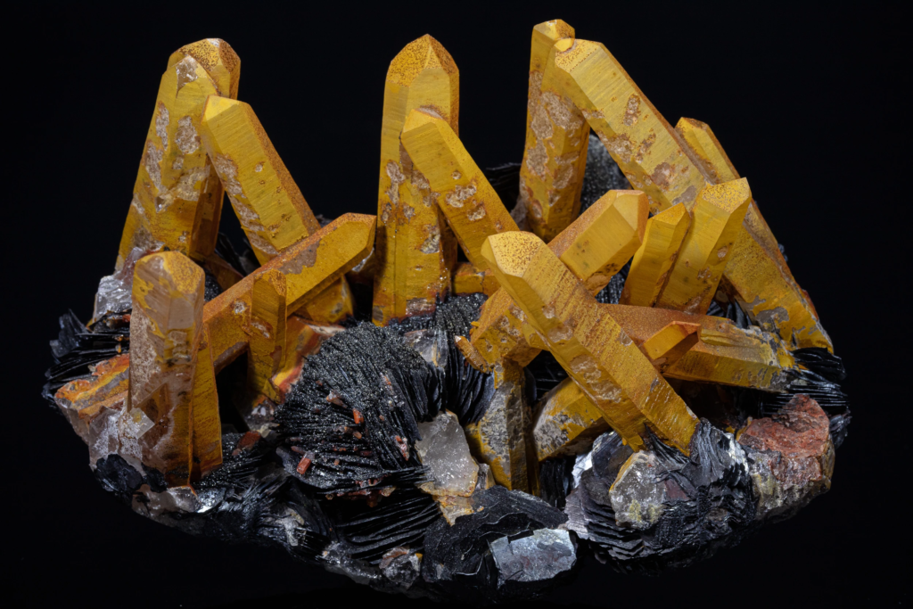 Quartz & hematite