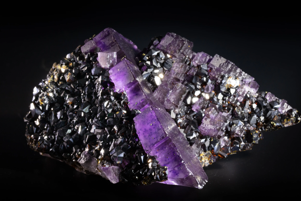 Sphalerite on Fluorite