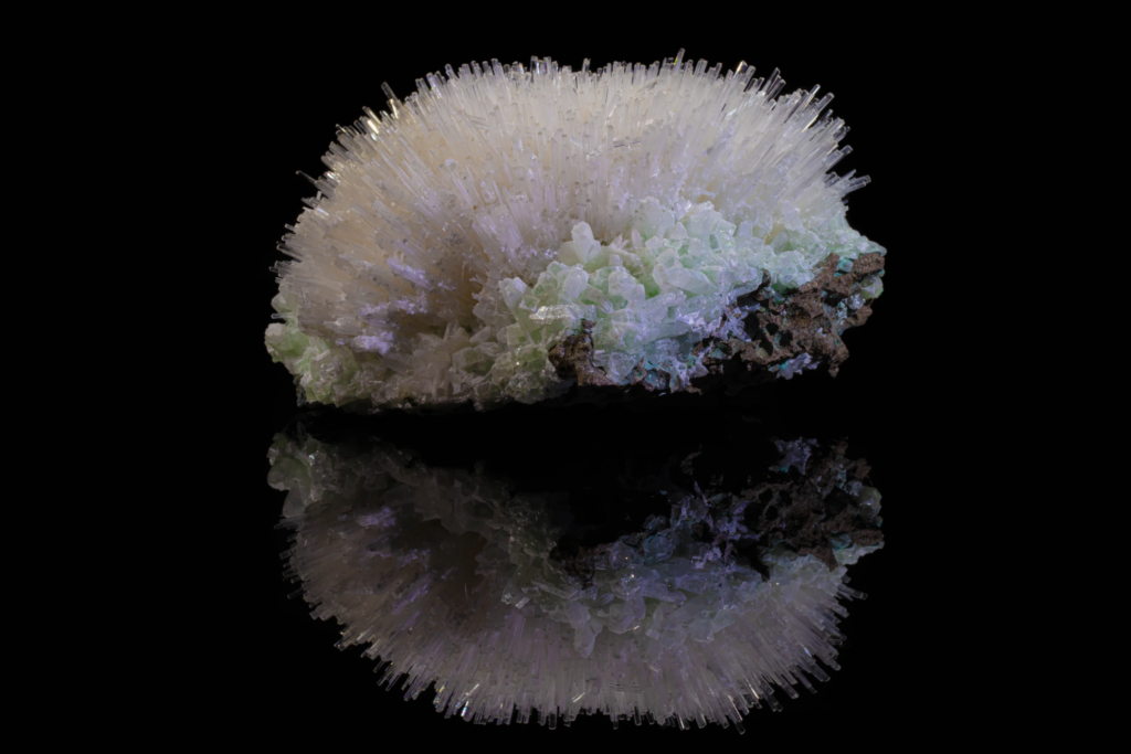 Mesolite on Apophyllite