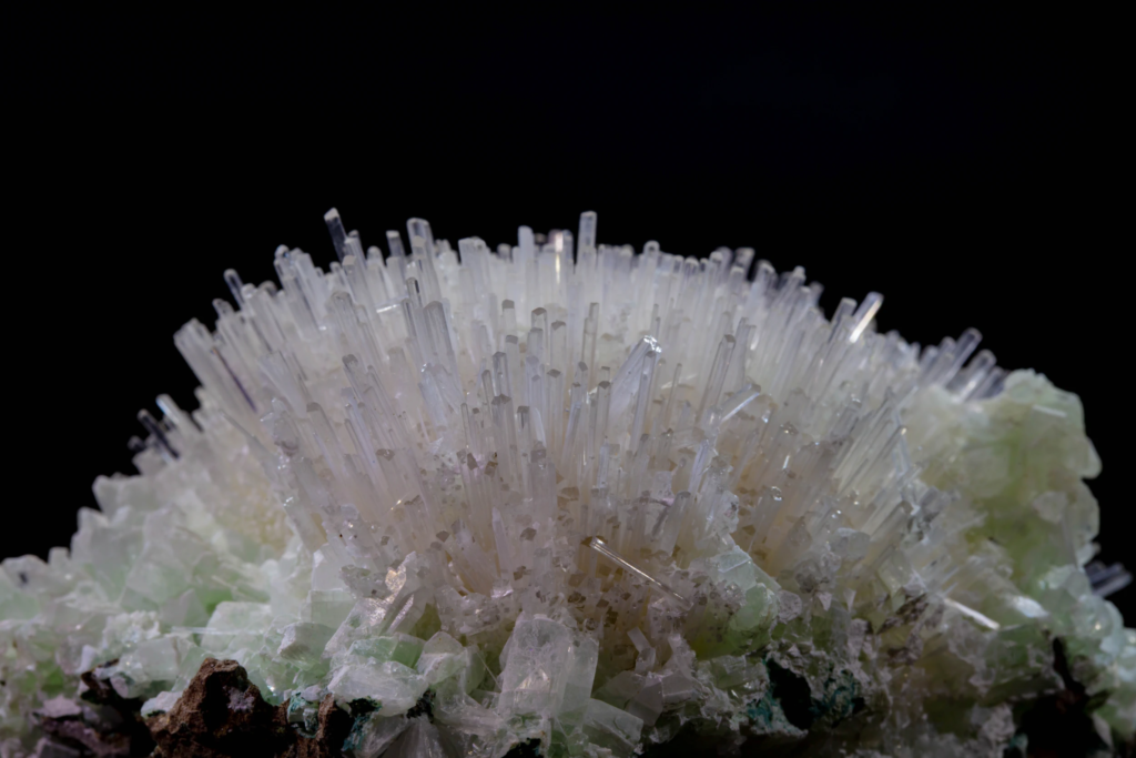 Mesolite on Apophyllite