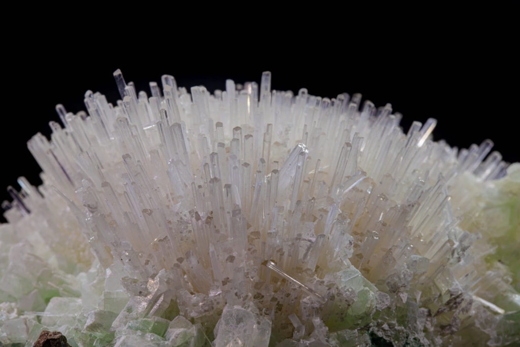 Mesolite on Apophyllite
