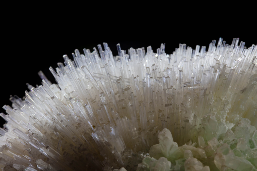Mesolite on Apophyllite
