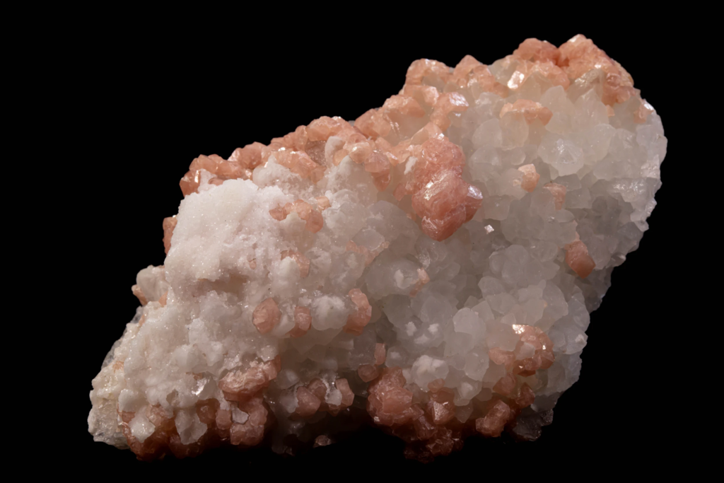 Rhodochrosite on Quartz