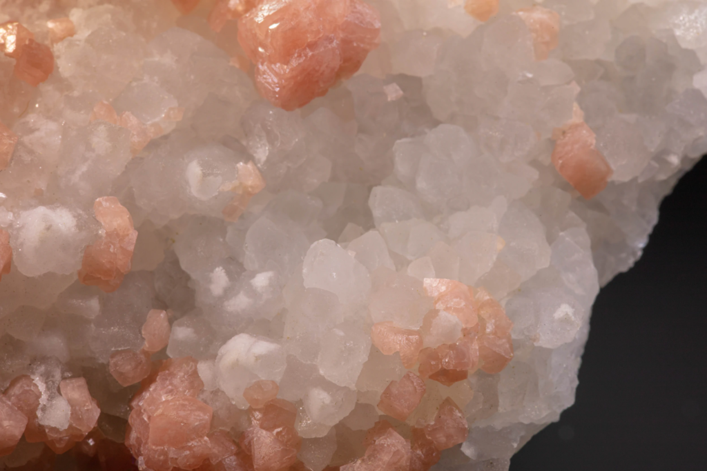 Rhodochrosite on Quartz