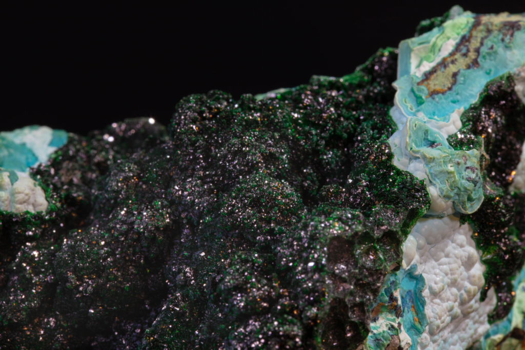 Malachite with Chrysocolla