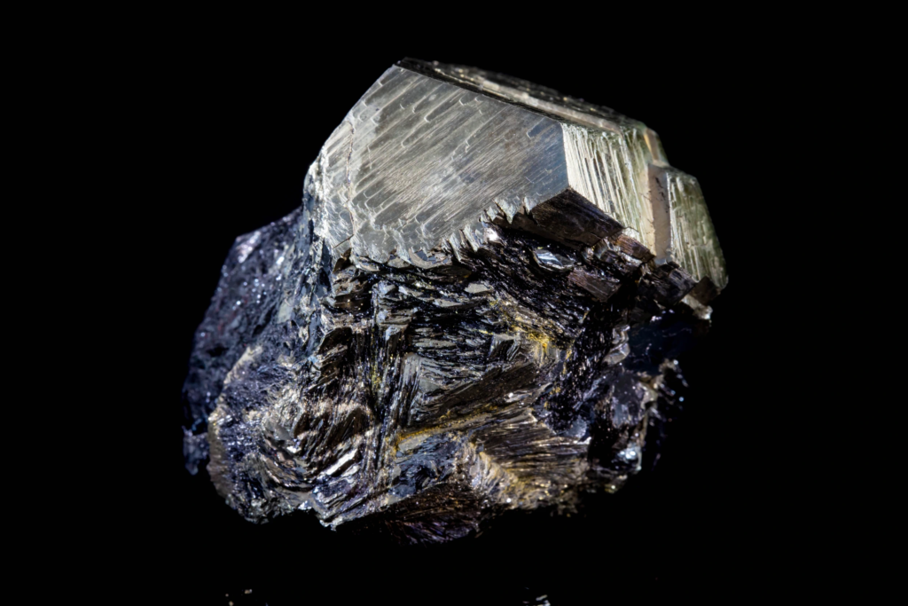 Pyrite on Hematite