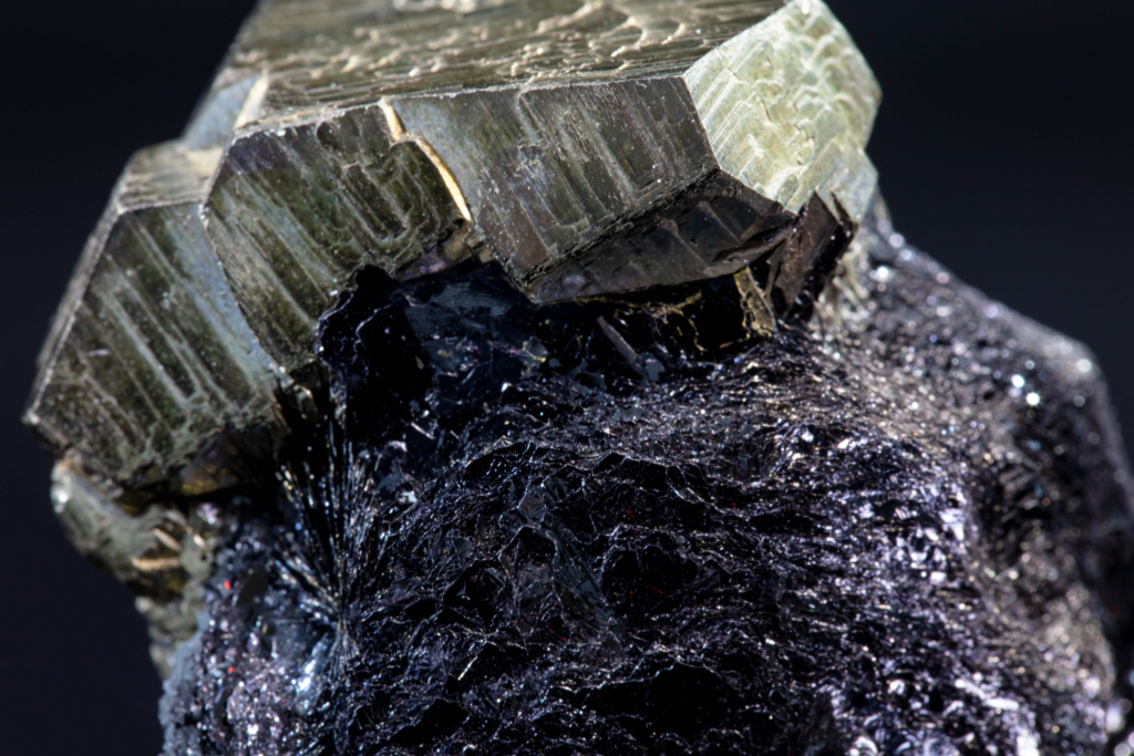 Pyrite on Hematite