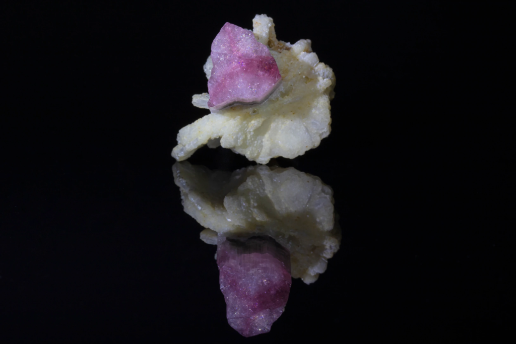 Tourmaline with Cleavelandite (double-terminated, bi-colored)
